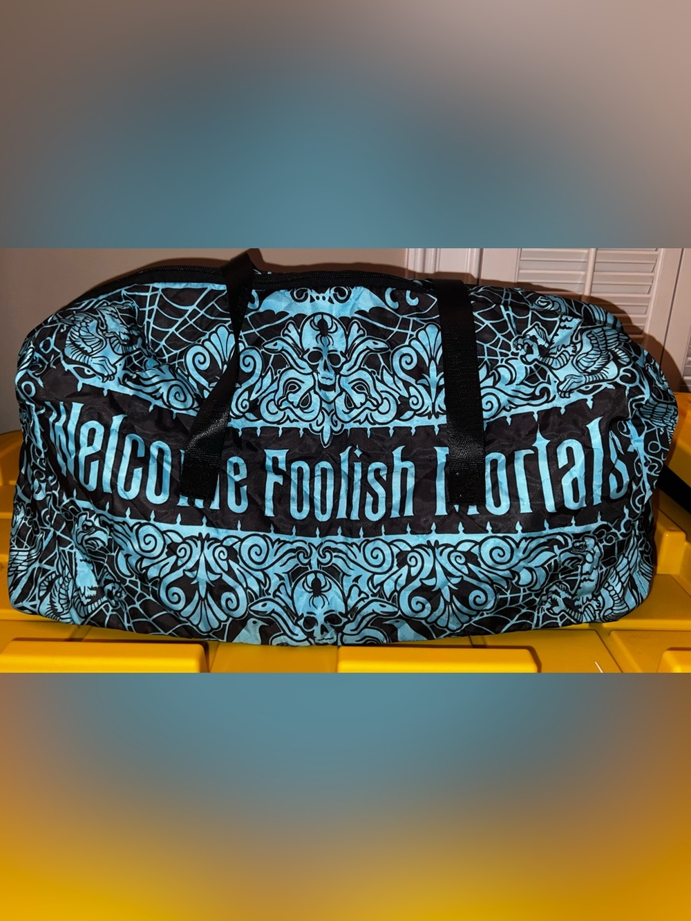Haunted Mansion “Welcome Foolish Mortals” Duffel Bag - NWOT - Picture 6 of 8